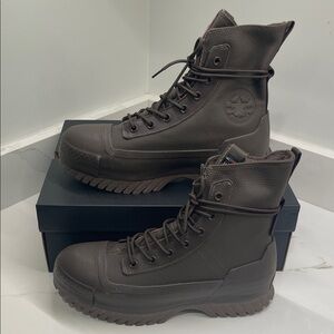 Converse Unisex Dark Brown High-Top Boots Size 9.5 M/ 11.5 W